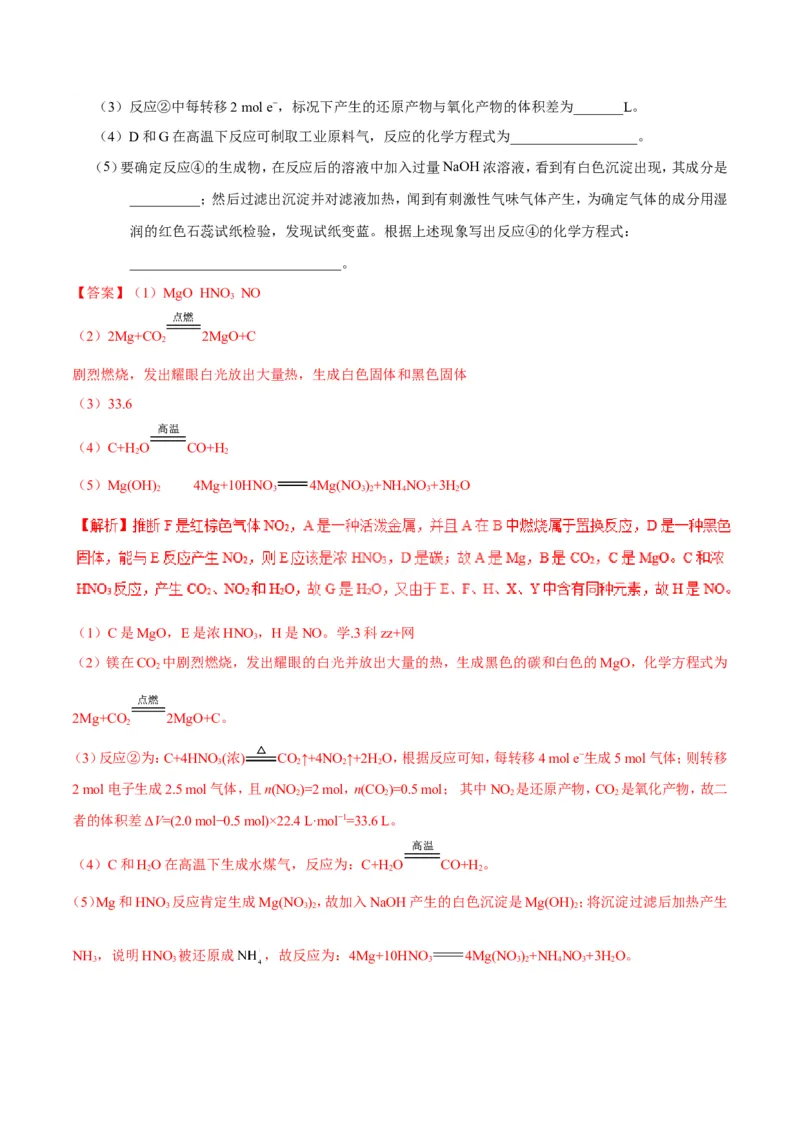 专题08常见无机物及其应用-高中化学纠错笔记_05高考化学_新高考复习资料_2022年新高考资料_2022年一轮复习各版本_1.高考化学2022年一轮复习通用版_赠品高中化学纠错笔记
