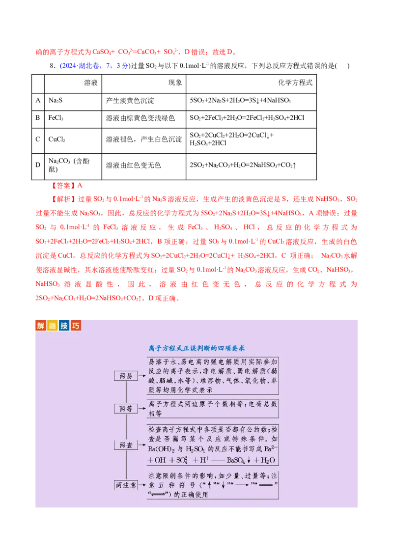 专题03离子反应（讲义）（解析版）_05高考化学_2025年新高考资料_二轮复习_上好课2025年高考化学二轮复习讲练测（新高考通用）3379109_主题一化学用语与基本概念