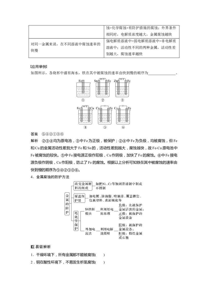 2024年高考化学一轮复习（新高考版）第7章第42讲　电解池　金属的腐蚀与防护_05高考化学_2024年新高考资料_1.2024一轮复习_2024年高考化学一轮复习讲义（新人教新高考版）
