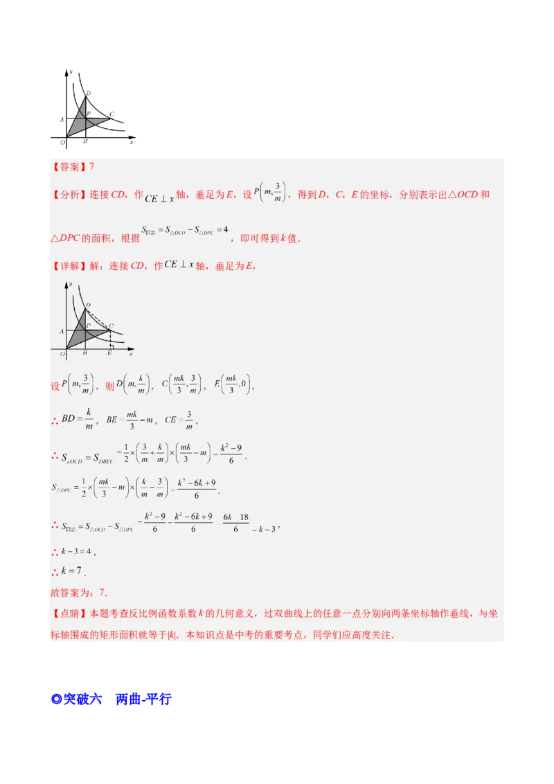 专题04反比例函数模型（专项突破）-解析版_初中数学人教版_9下-初中数学人教版_07专项讲练_一题三变系列2022-2023学年九年级数学下册重要考点题型精讲精练(人教版)
