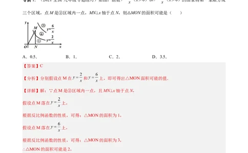 专题04反比例函数模型（专项突破）-解析版_初中数学人教版_9下-初中数学人教版_07专项讲练_一题三变系列2022-2023学年九年级数学下册重要考点题型精讲精练(人教版)