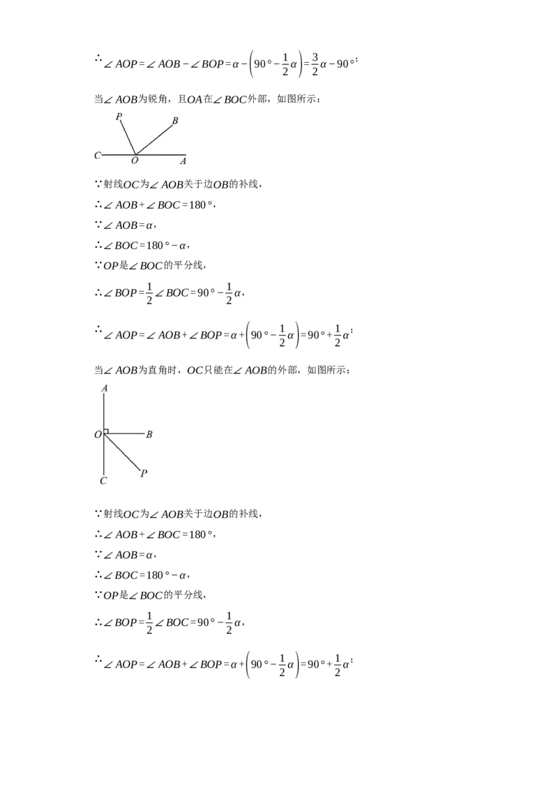 专题09压轴精选：角平线之双平分模型与动边强化练（七大类）-2023-2024学年七年级数学上学期期末复习重难点突破（人教版）（原卷版）_初中数学人教版_7上-初中数学人教版_06习题试卷