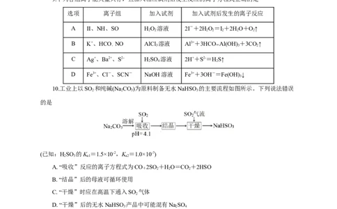 2024届高考化学一轮复习限时训练：《化学物质及其变化》专题22(学生版)_05高考化学_2024年新高考资料_3.2024专项复习_2024届高考化学一轮复习限时训练