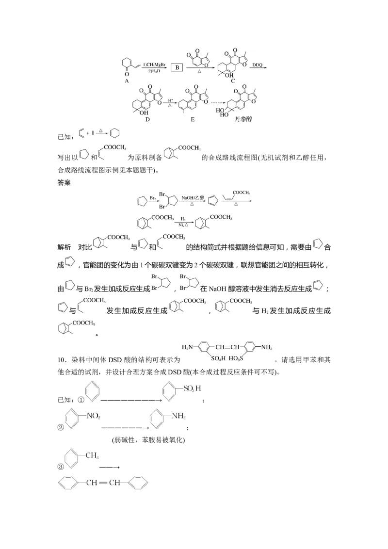 2024年高考化学一轮复习（新高考版）第10章第66讲　合成高分子　有机合成路线设计_05高考化学_2024年新高考资料_1.2024一轮复习_2024年高考化学一轮复习讲义（新人教新高考版）