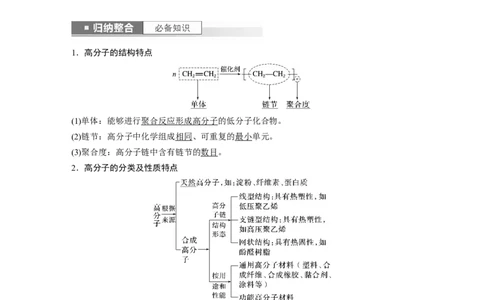 2024年高考化学一轮复习（新高考版）第10章第66讲　合成高分子　有机合成路线设计_05高考化学_2024年新高考资料_1.2024一轮复习_2024年高考化学一轮复习讲义（新人教新高考版）