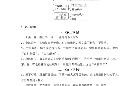 第五单元（知识清单）统编版必修上册）_高语_高中语文_必修上册_知识清单