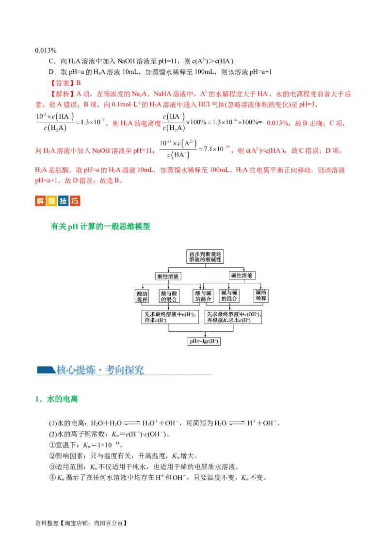 专题08水溶液中的离子反应与平衡(讲义)(解析版)_05高考化学_新高考复习资料_2024年新高考资料_二轮复习资料_2024年高考化学二轮复习讲练测（新教材新高考）_配套讲义（原卷版+解析版）