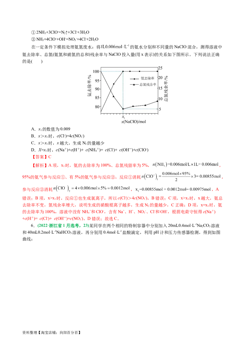 专题08水溶液中的离子反应与平衡(讲义)(解析版)_05高考化学_新高考复习资料_2024年新高考资料_二轮复习资料_2024年高考化学二轮复习讲练测（新教材新高考）_配套讲义（原卷版+解析版）