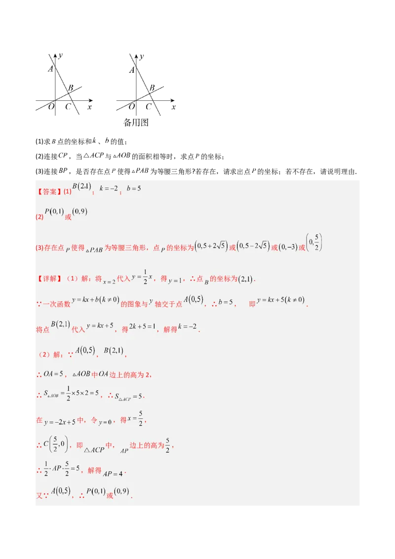 专题09一次函数与几何图形综合的七种考法（解析版）_初中数学人教版_八年级数学下册_保存转存之后查看(1)_8下-初中数学人教版（2026春新版持续更新）_旧版-可参考_07专项讲练