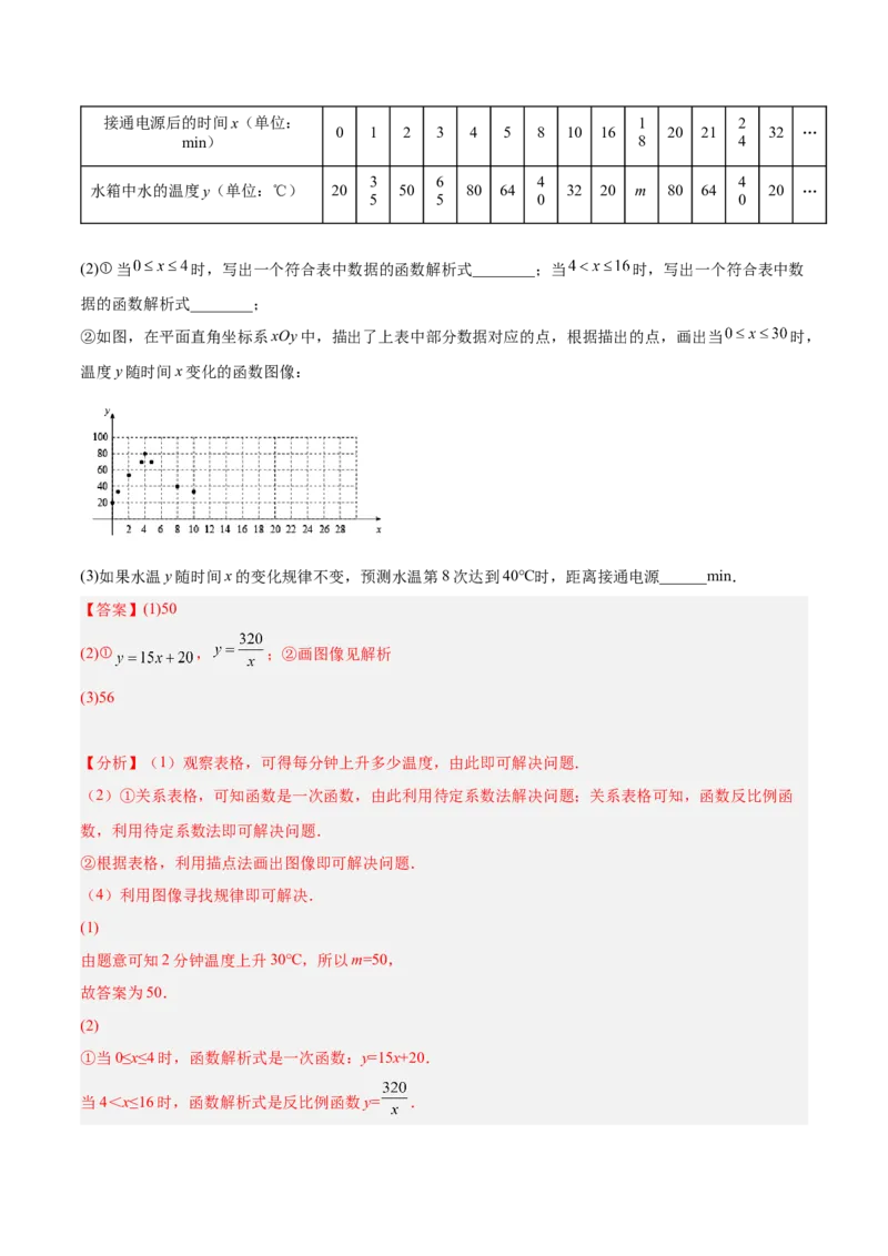 专题03实际问题与反比例函数（热考题型）-解析版_初中数学人教版_9下-初中数学人教版_07专项讲练_一题三变系列2022-2023学年九年级数学下册重要考点题型精讲精练(人教版)