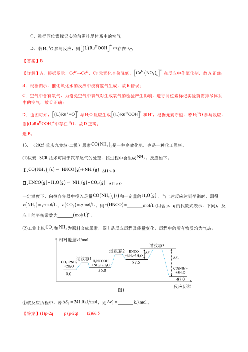 专题20化学反应机理与反应历程图像分析（解析版）-备战2025年高考化学二轮&middot;突破提升专题复习讲义（新高考通用）_05高考化学_2025年新高考资料_二轮复习