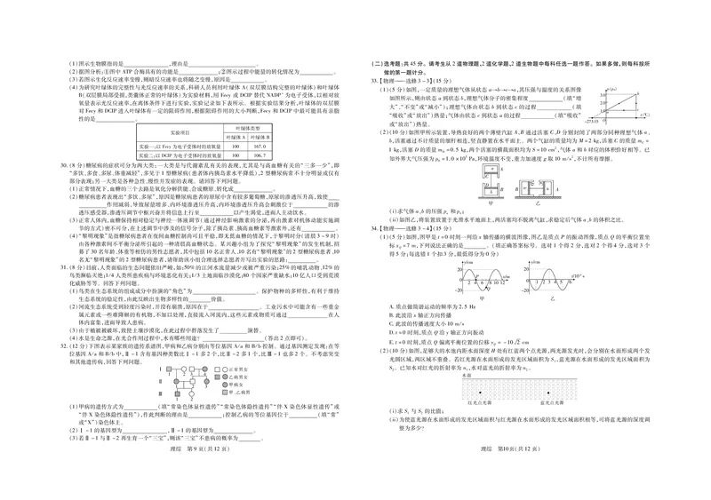 23届高三3月联考理科综合试卷公众号：一枚试卷君_05高考化学_高考模拟题_新高考_江西省稳派2022-2023学年高三3月联考理科综合试卷_江西省稳派2022-2023学年高三3月联考理科综合试卷
