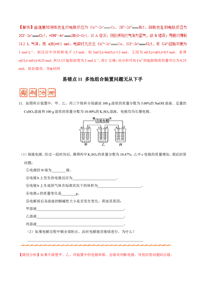 专题05化学反应与能量-高中化学纠错笔记_05高考化学_新高考复习资料_2022年新高考资料_2022年一轮复习各版本_1.高考化学2022年一轮复习通用版_赠品高中化学纠错笔记