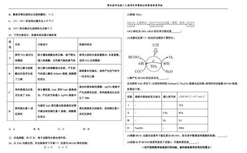 2023衡水泰华中学（原衡水一中）决胜高考化学暑假必刷密卷第1套（新高考版）_05高考化学_高考模拟题_全国课标版