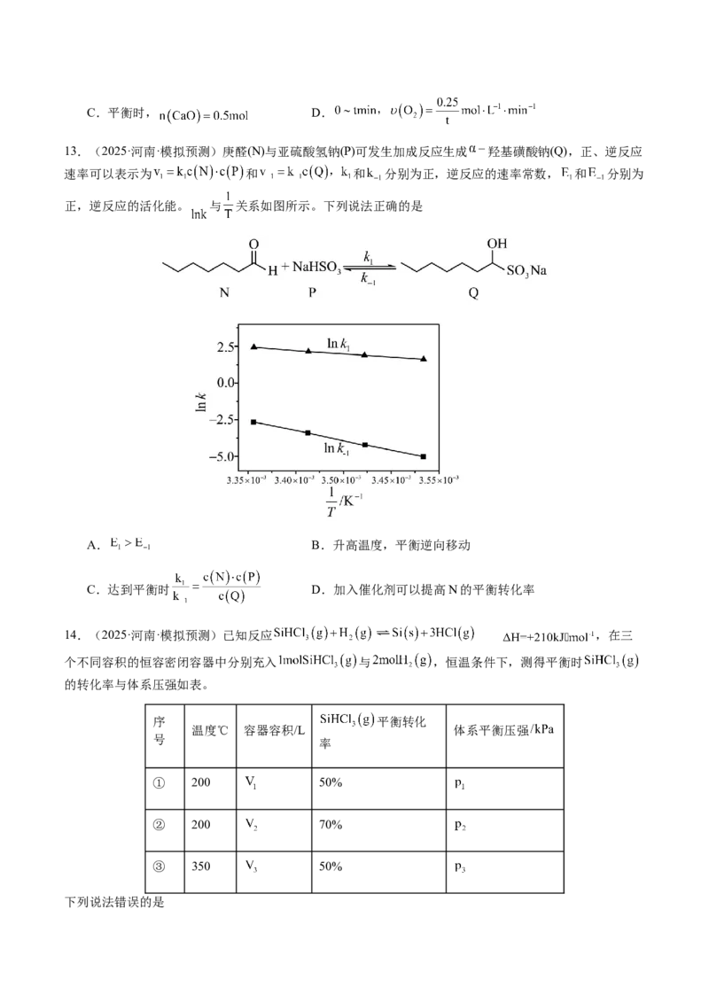 专题22化学反应速率与化学平衡（原卷版）-备战2025年高考化学二轮&middot;突破提升专题复习讲义（新高考通用）_05高考化学_2025年新高考资料_二轮复习