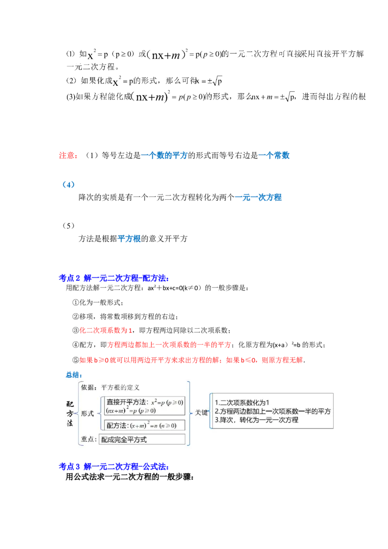 专题21.2解一元二次方程（一）（知识解读）-2022-2023学年九年级数学上册《同步考点解读&bull;专题训练》（人教版）_初中数学人教版_9上-初中数学人教版_07专项讲练