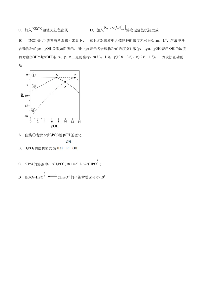 专题06非金属及其重要化合物（分层练）（原卷版）_05高考化学_新高考复习资料_2024年新高考资料_二轮复习资料_分层练