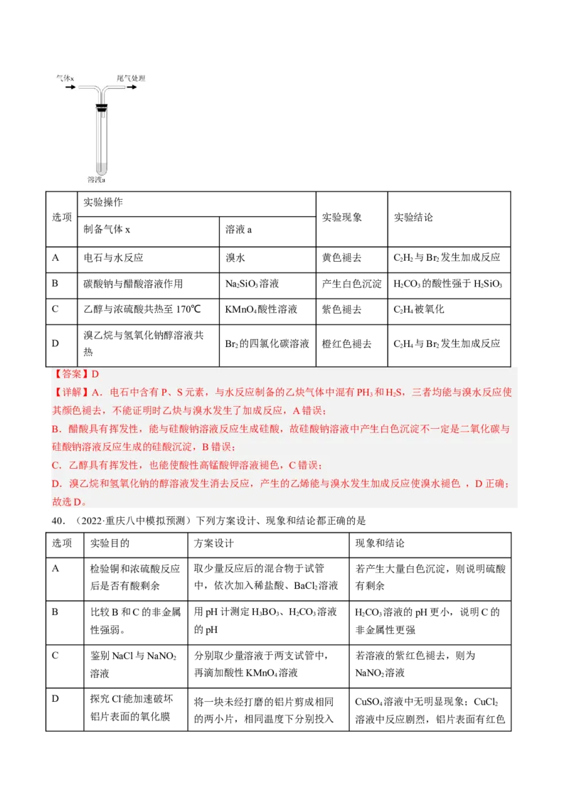 专项05化学实验基础-2023届高考化学二轮复习知识清单与专项练习（新高考专用）（解析版）_05高考化学_新高考复习资料_2023年新高考资料_二轮复习_选择题