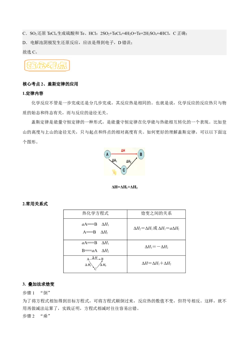 专题七化学反应与能量-冲刺2023年高考化学二轮复习核心考点逐项突破（解析版）_05高考化学_新高考复习资料_2023年新高考资料_二轮复习