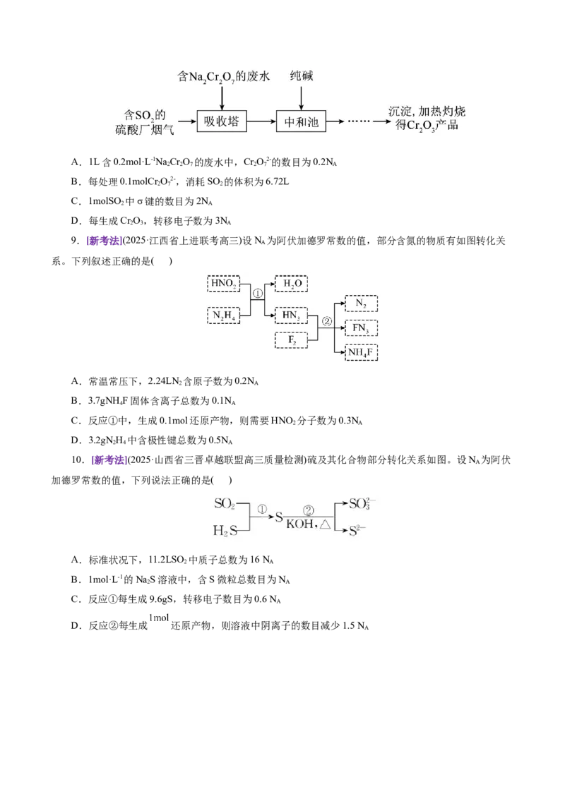 专题02化学计量及其应用（讲义）（原卷版）_05高考化学_2025年新高考资料_二轮复习_上好课2025年高考化学二轮复习讲练测（新高考通用）3379109_主题一化学用语与基本概念