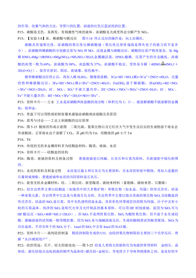 专题2+必修第二册++高考考前必读教材基础知识（回归教材+课本实验）-备战2024年高考化学抢分秘籍（新高考专用）[44358480]_05高考化学_2024年新高考资料_5.2024三轮冲刺