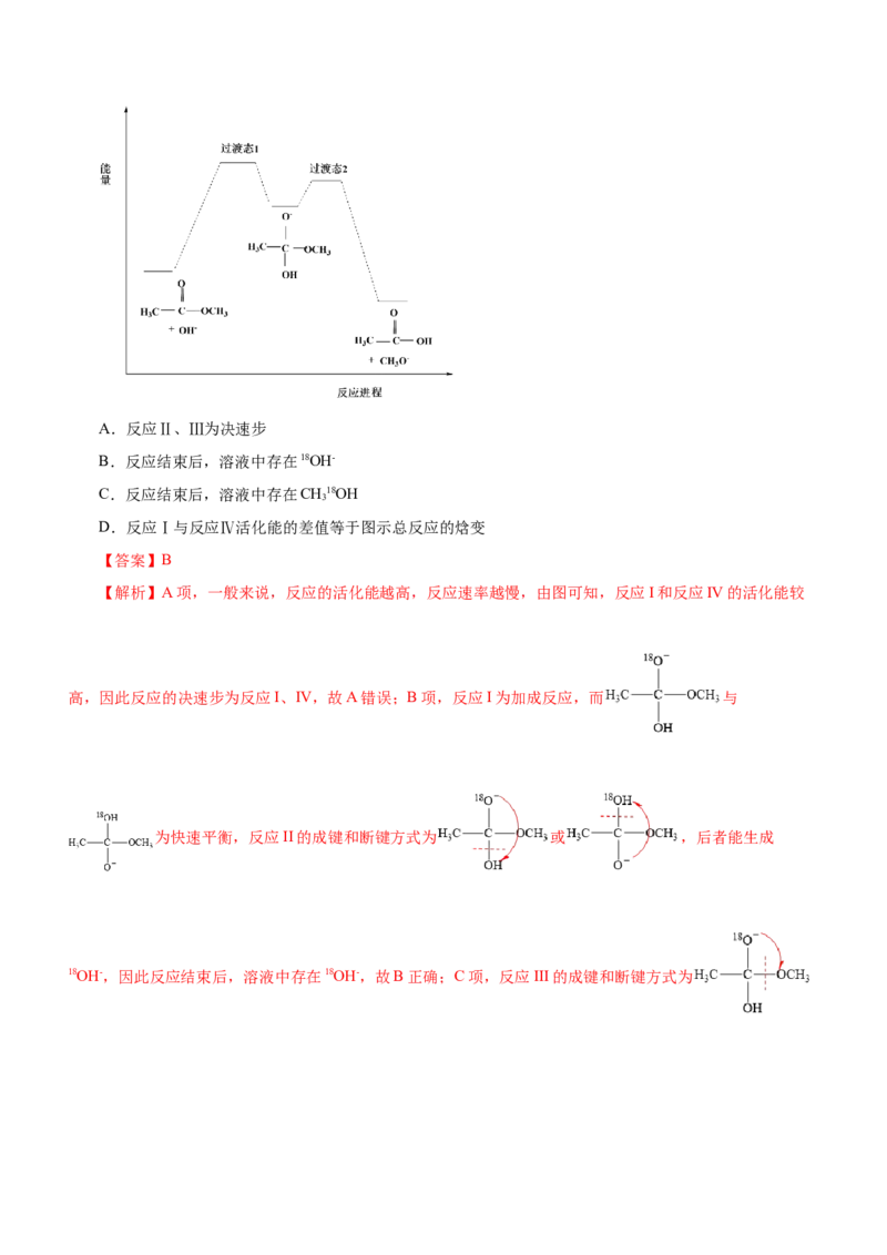 专题12化学反应机理（讲）-2023年高考化学二轮复习讲练测（新高考专用）（解析版）_05高考化学_新高考复习资料_2023年新高考资料_二轮复习