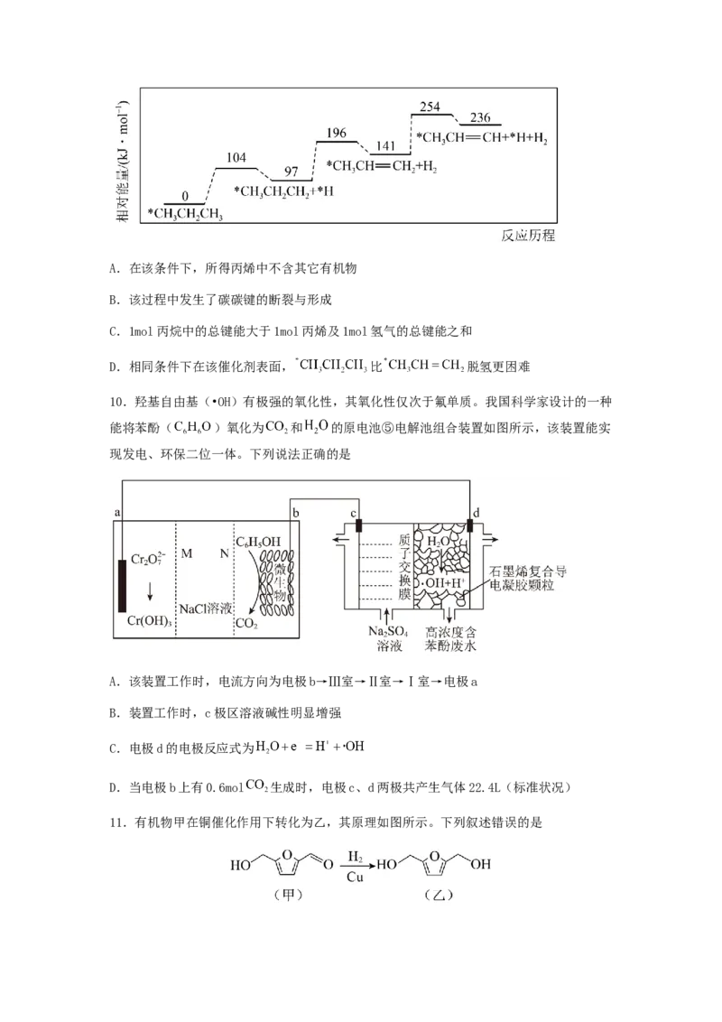 专练07十四道选择题+主观原理题-备战2024年高考化学考前手感保温训练（新高考卷）（原卷版）_05高考化学_2024年新高考资料_5.2024三轮冲刺_备战2024年高考化学考前手感保温训练（新高考卷