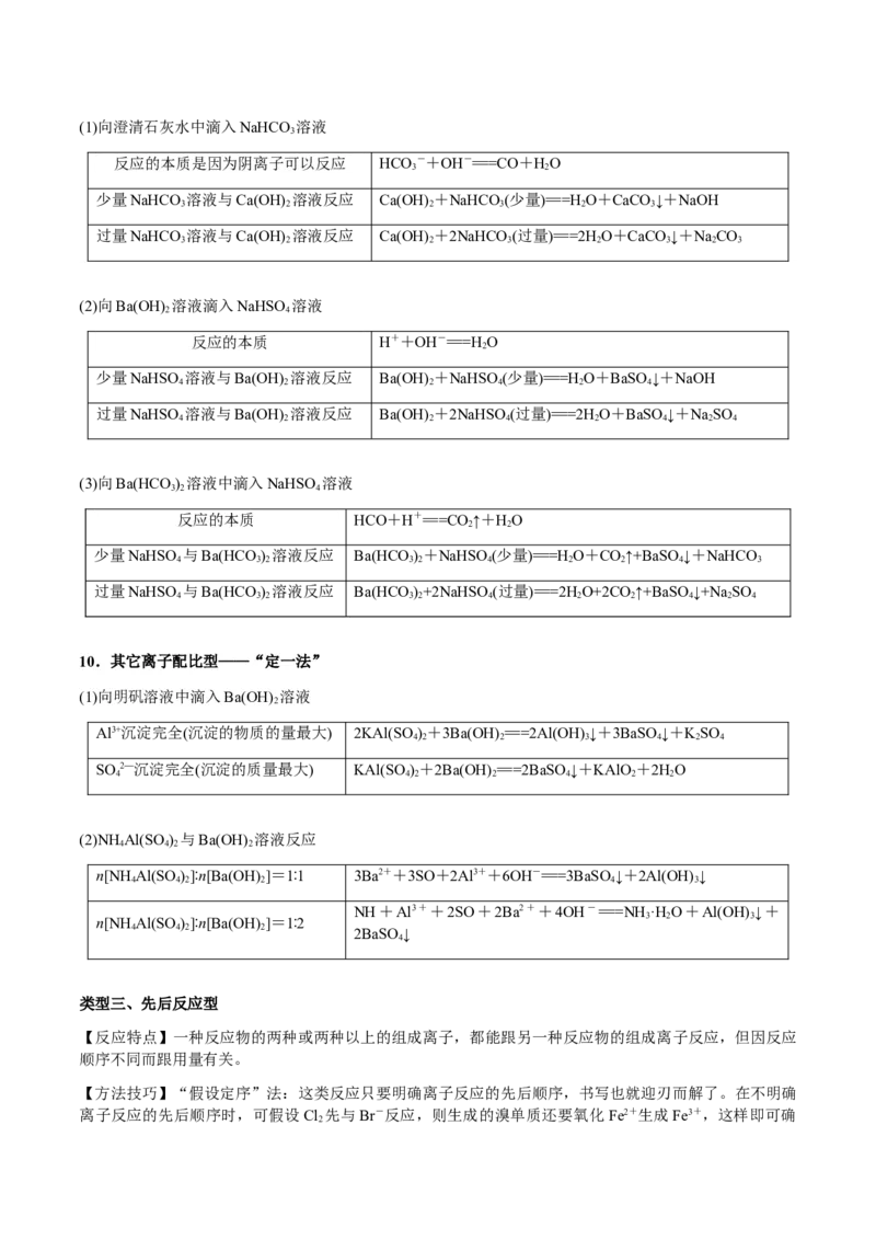 专题02离子反应方程式的正误判断（解析版）-备战2025年高考化学二轮&middot;突破提升专题复习讲义（新高考通用）_05高考化学_2025年新高考资料_二轮复习_01高考语文等多个文件