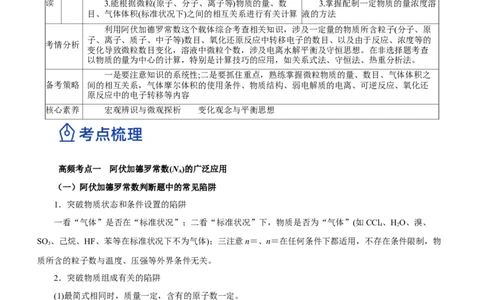 专题02阿伏加德罗常数及其化学计算（讲）解析版-2023年高考化学二轮复习讲练测（新高考专用）_05高考化学_新高考复习资料_2023年新高考资料_二轮复习