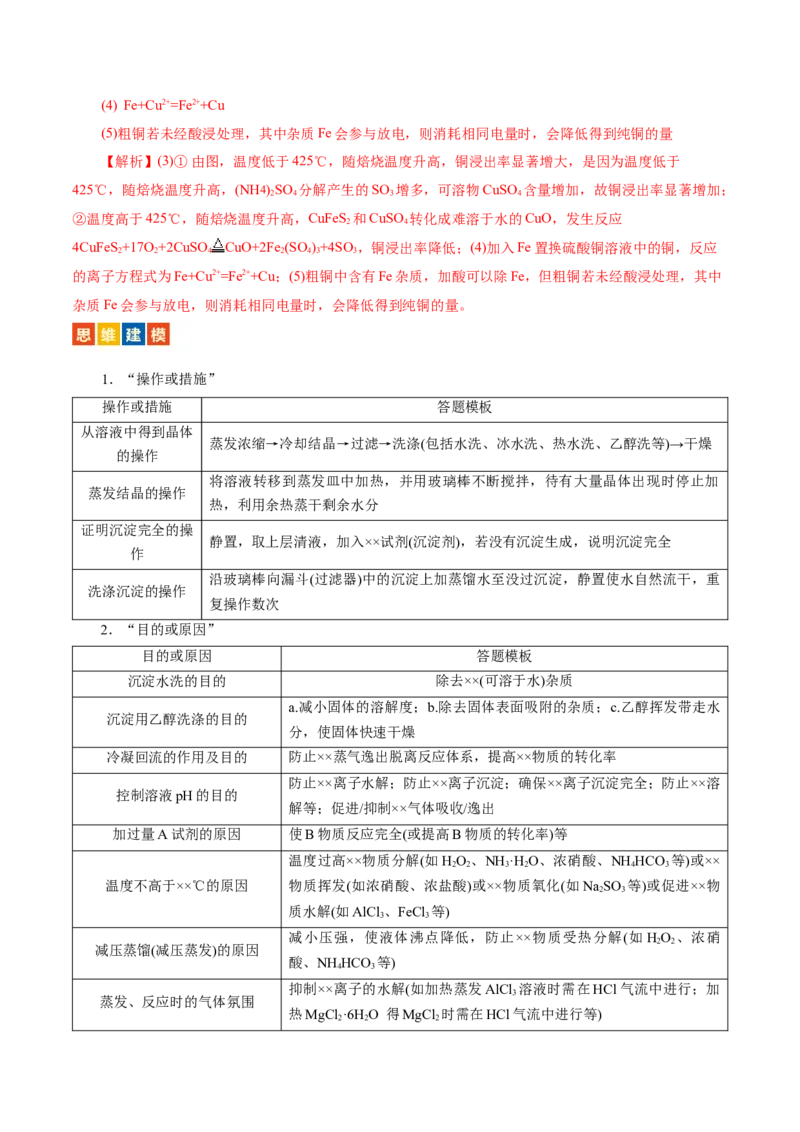 专题10大题突破&mdash;&mdash;化学工艺流程（讲义）（解析版）_05高考化学_2025年新高考资料_二轮复习_上好课2025年高考化学二轮复习讲练测（新高考通用）3379109_主题四化学工艺流程