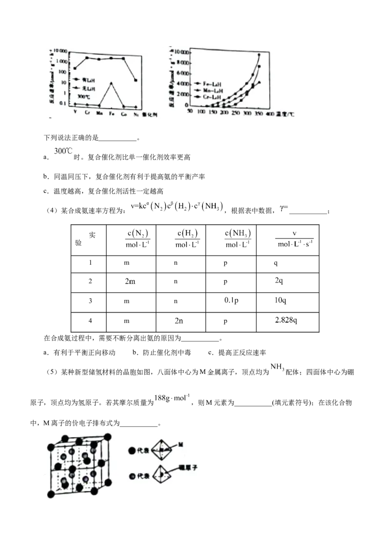 专题15化学反应原理综合题（讲）-2023年高考化学二轮复习讲练测（新高考专用）（原卷版）_05高考化学_新高考复习资料_2023年新高考资料_二轮复习