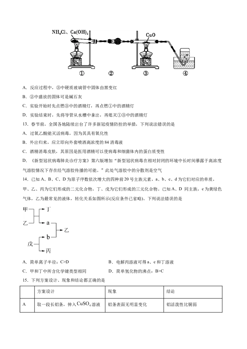 专题10元素及其化合物（含解析）_05高考化学_2025年新高考资料_专项练习_2025高考化学专题复习冲刺练习（含解析）（完结）