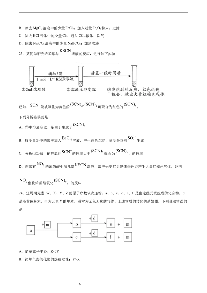 专题10元素及其化合物（含解析）_05高考化学_2025年新高考资料_专项练习_2025高考化学专题复习冲刺练习（含解析）（完结）