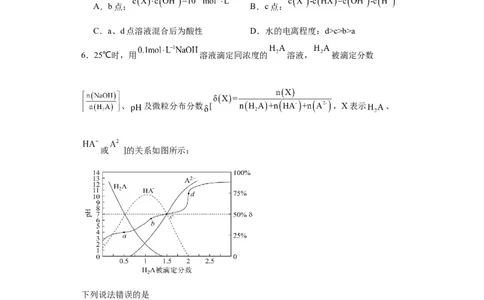 专项训练水的电离程度大小比较（原卷版）_05高考化学_新高考复习资料_2024年新高考资料_一轮复习资料_2024届高三化学一轮复习&mdash;专项训练