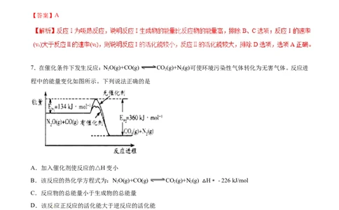专题12反应热热化学方程式-2019年高考化学易错题汇总（解析版）_05高考化学_新高考复习资料_2022年新高考资料_2022年一轮复习各版本_1.高考化学2022年一轮复习通用版