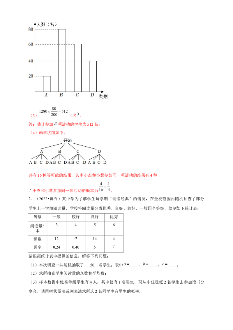 专题31概率初步中考真题练（解析版）_初中数学人教版_9上-初中数学人教版_06习题试卷_5专项练习