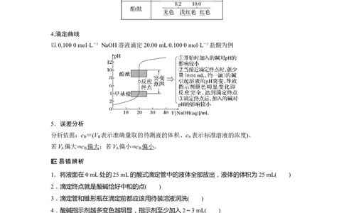 2024年高考化学一轮复习（新高考版）第9章第53讲　酸碱中和滴定及拓展应用_05高考化学_2024年新高考资料_1.2024一轮复习_2024年高考化学一轮复习讲义（新人教新高考版）
