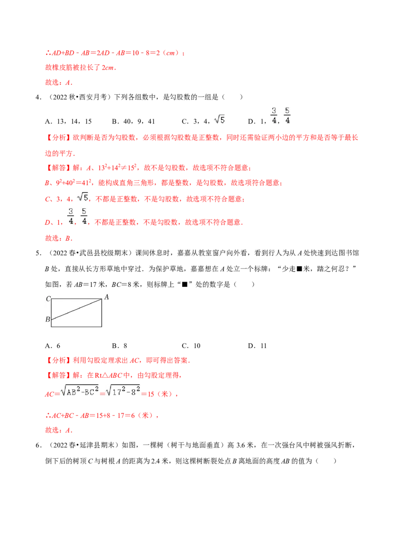 专题17.2勾股定理的逆定理专项提升训练（重难点培优）-拔尖特训2023年培优（解析版）人教版_初中数学人教版_八年级数学下册_保存转存之后查看(1)_旧版-可参考_07专项讲练