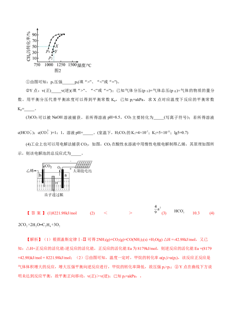 专题15化学反应原理综合题（练）-2023年高考化学二轮复习讲练测（新高考专用）（解析版）_05高考化学_新高考复习资料_2023年新高考资料_二轮复习