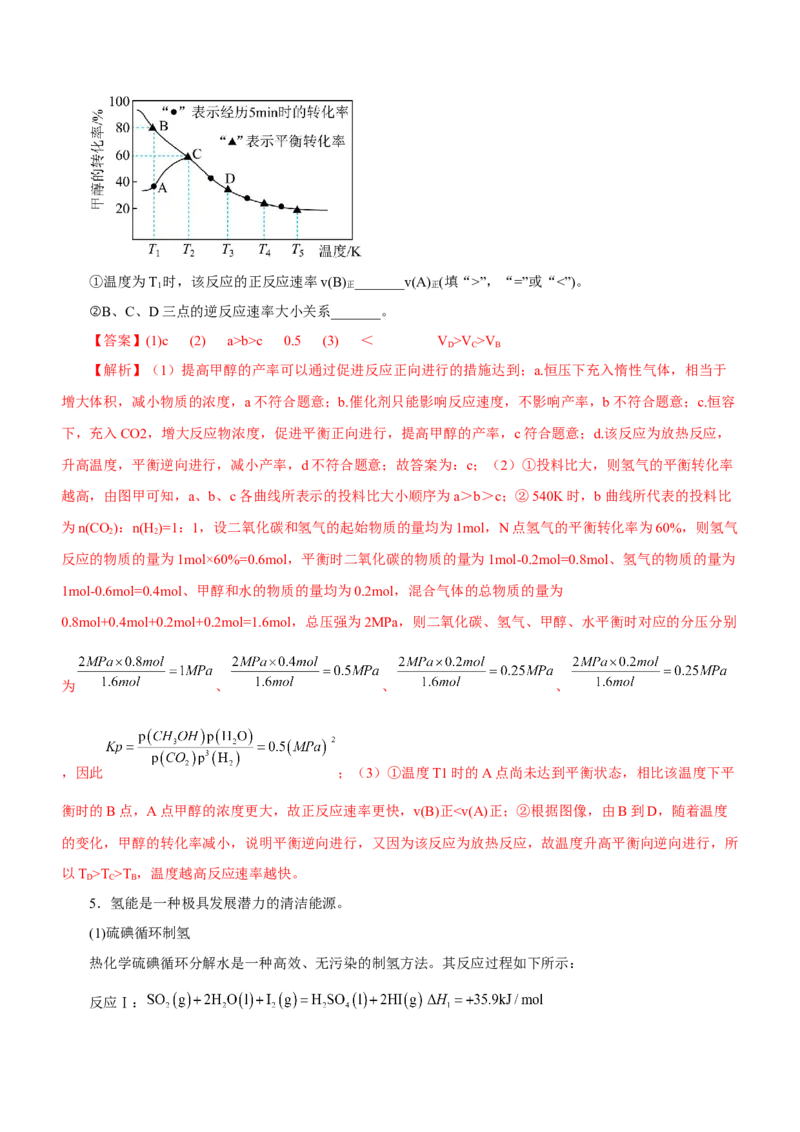 专题15化学反应原理综合题（练）-2023年高考化学二轮复习讲练测（新高考专用）（解析版）_05高考化学_新高考复习资料_2023年新高考资料_二轮复习