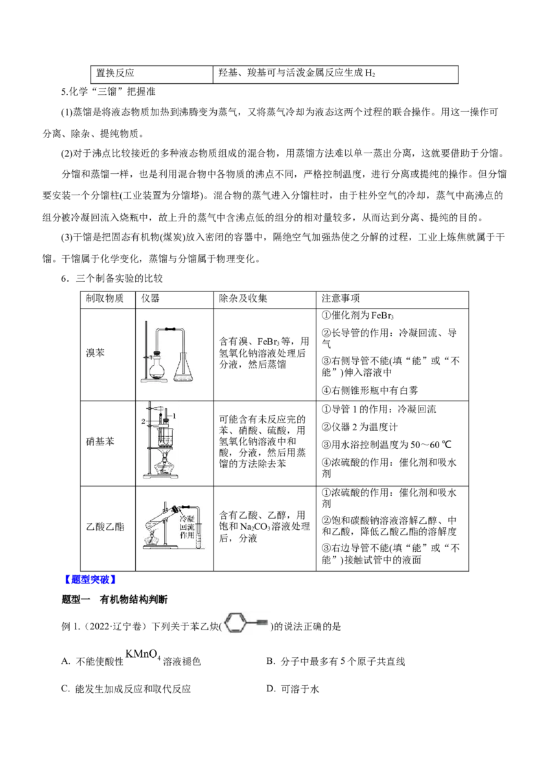 专题10常见有机化合物（讲）-2023年高考化学二轮复习讲练测（新高考专用）（解析版）_05高考化学_新高考复习资料_2023年新高考资料_二轮复习