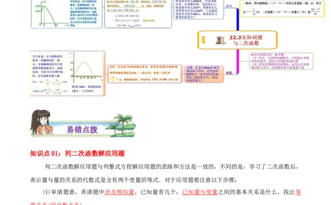 专题05二次函数的应用综合题（解析版）_初中数学人教版_9上-初中数学人教版_07专项讲练_培优方案九年级数学上册章节重点复习考点讲义（人教版）_专题05二次函数的应用综合题