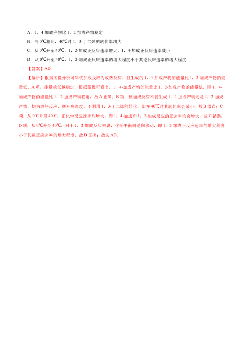 专题12化学反应机理（练）-2023年高考化学二轮复习讲练测（新高考专用）（解析版）_05高考化学_新高考复习资料_2023年新高考资料_二轮复习