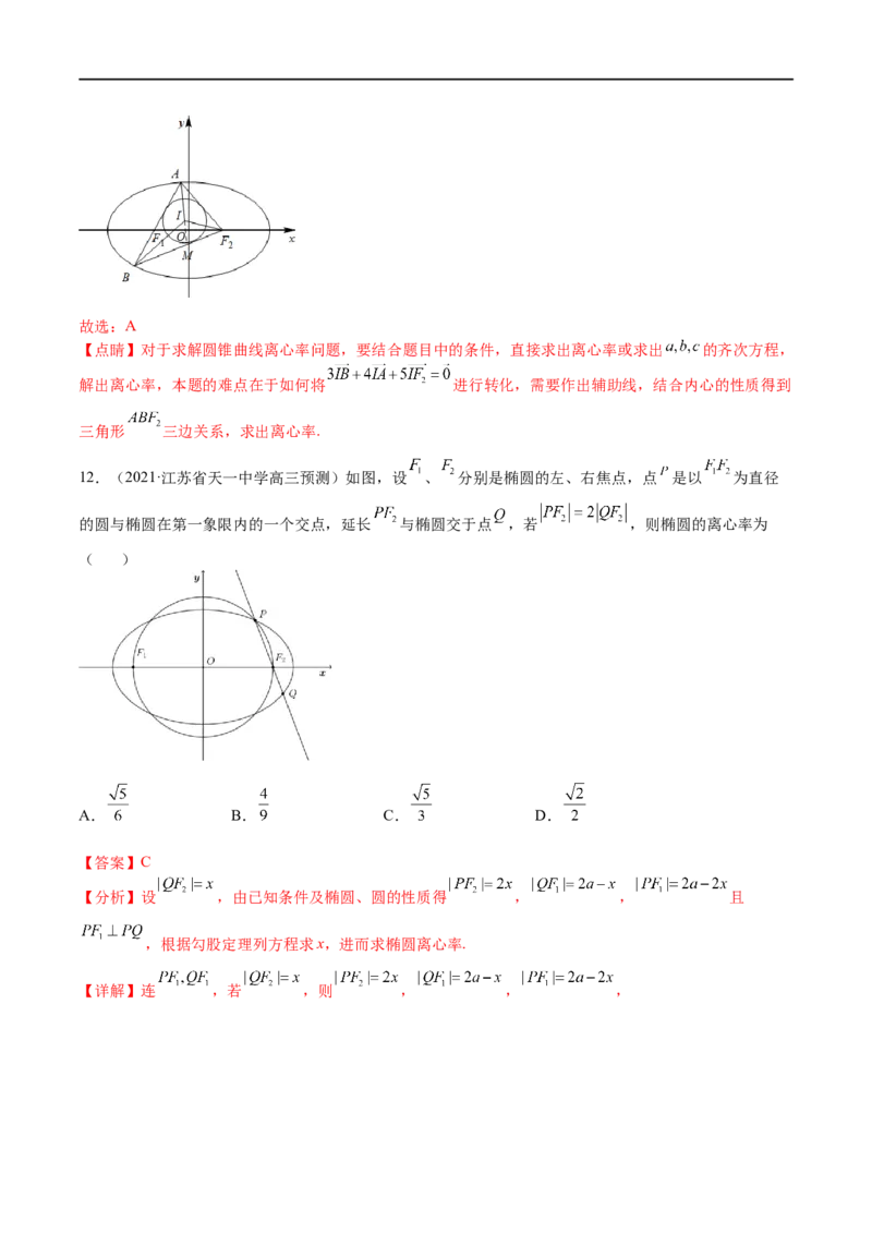 考点8-2椭圆及其性质(文理）-2023年高考数学一轮复习小题多维练（全国通用）（解析版）_2.2025数学总复习_赠品通用版（老高考）复习资料_一轮复习