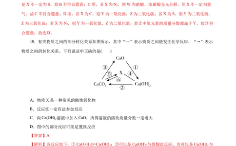 专题01物质及其变化-2023年高考化学一轮复习小题多维练（解析版）_05高考化学_新高考复习资料_2023年新高考资料_一轮复习_2023年新高考化学一轮复习小题多维练