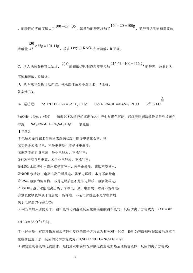 专题01物质的组成、性质和分类（含解析）_05高考化学_2025年新高考资料_专项练习_2025高考化学专题复习冲刺练习（含解析）（完结）