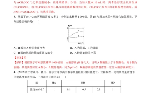 专题07水溶液中的离子平衡（专讲）-瞄准2023年高考化学二轮专题考点抢分计划（解析版）_05高考化学_新高考复习资料_2023年新高考资料_二轮复习