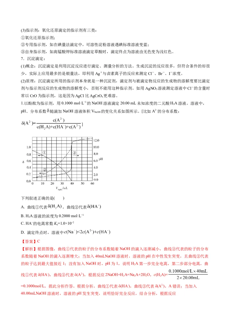 专题07水溶液中的离子平衡（专讲）-瞄准2023年高考化学二轮专题考点抢分计划（解析版）_05高考化学_新高考复习资料_2023年新高考资料_二轮复习