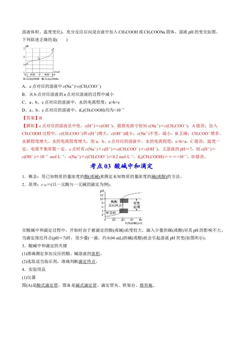专题07水溶液中的离子平衡（专讲）-瞄准2023年高考化学二轮专题考点抢分计划（解析版）_05高考化学_新高考复习资料_2023年新高考资料_二轮复习