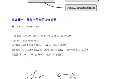 专题14圆的综合问题（专项突破）-原卷版_初中数学人教版_9上-初中数学人教版_07专项讲练_一题三变系列九年级数学上册重要考点题型精讲精练(人教版)